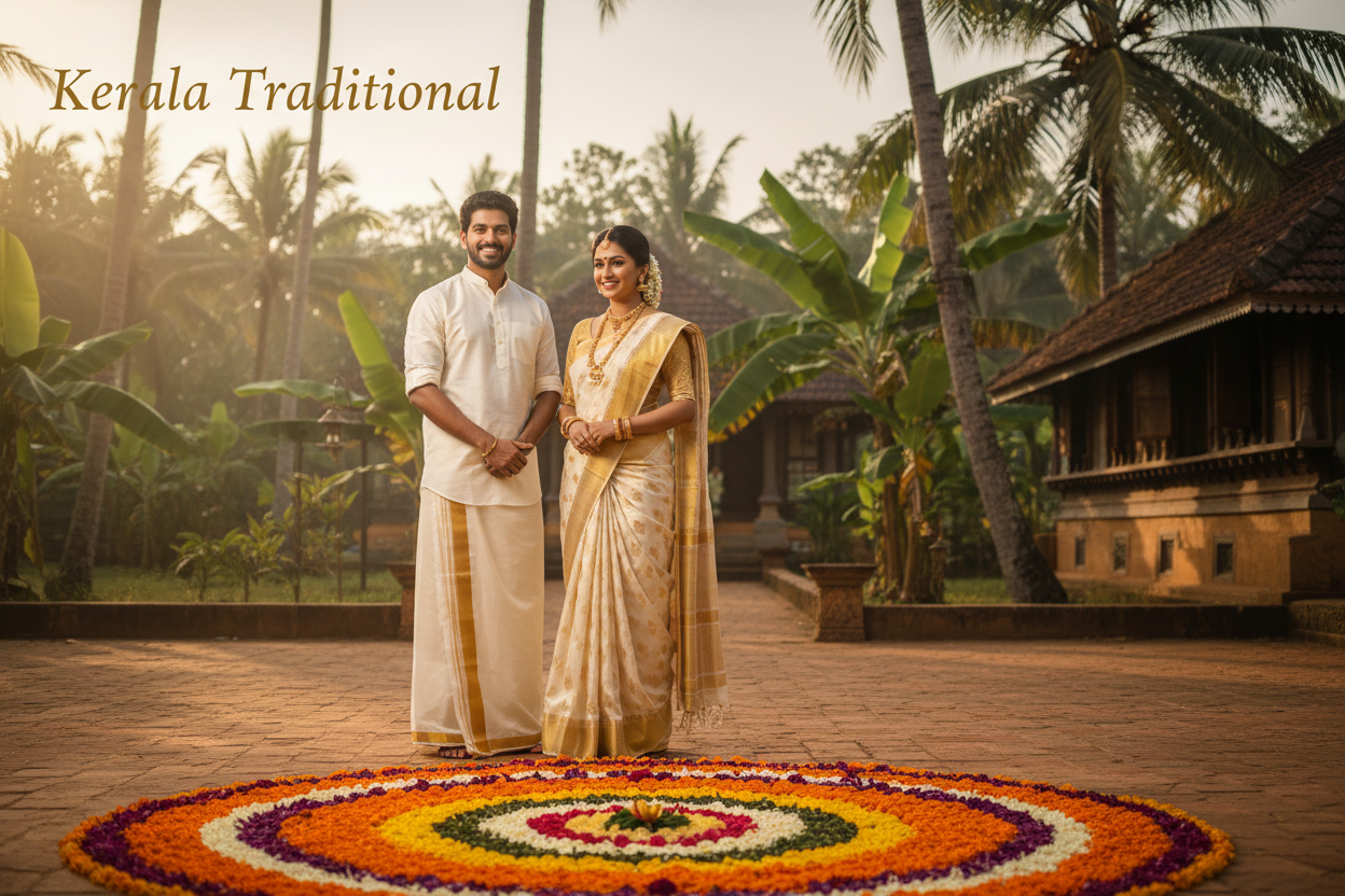 Kerala Traditional Couple Banner