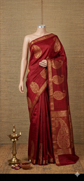 Kachipuram saree -Deep Maroon.