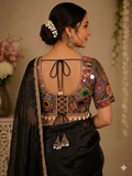 Designer saree blouse- Heavy work with mirror.