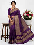 Silk saree Purple