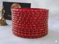 Glass bangles - Red