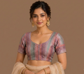 Multi coloured saree blouse -3044