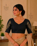 Strechable blouse black