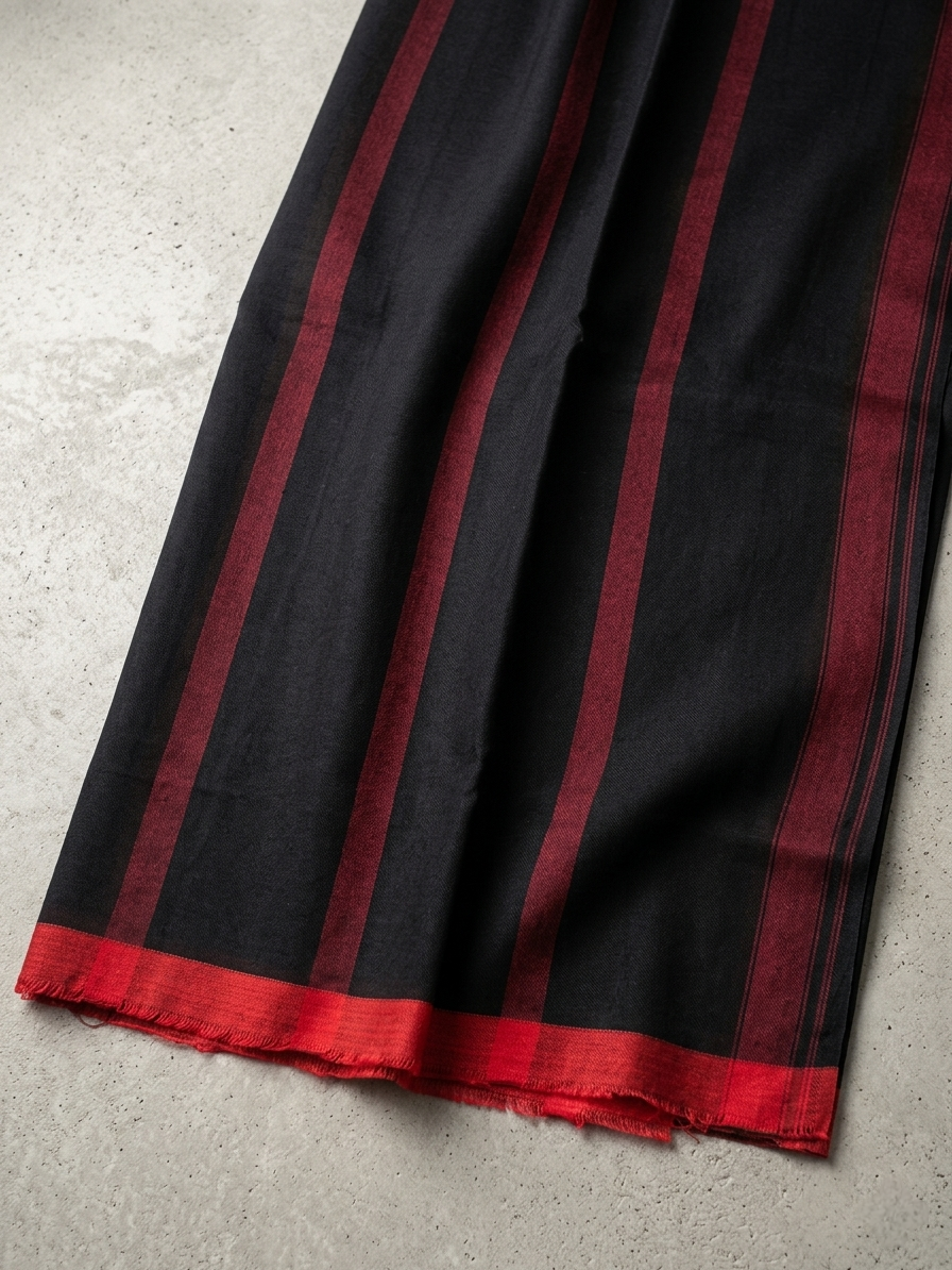 Shajipapan inspired Black cotton mundu (dhoti)