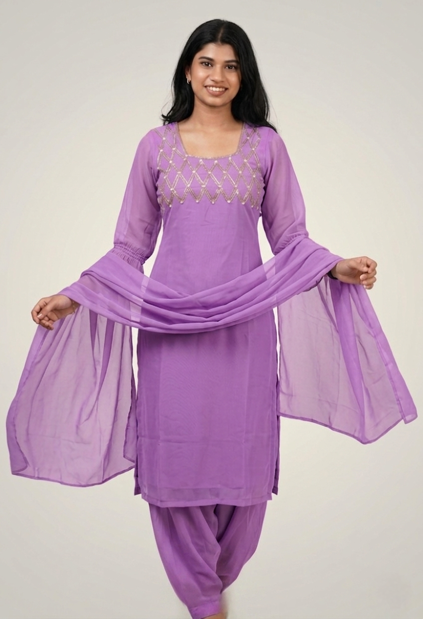 Salwar set - Lavender