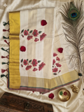 Settu saree with flower design