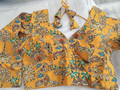 Designer saree blouse - yellow