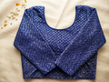 Strechable saree blouse-Royal blue