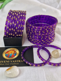 Glass bangles Purple (2.8)
