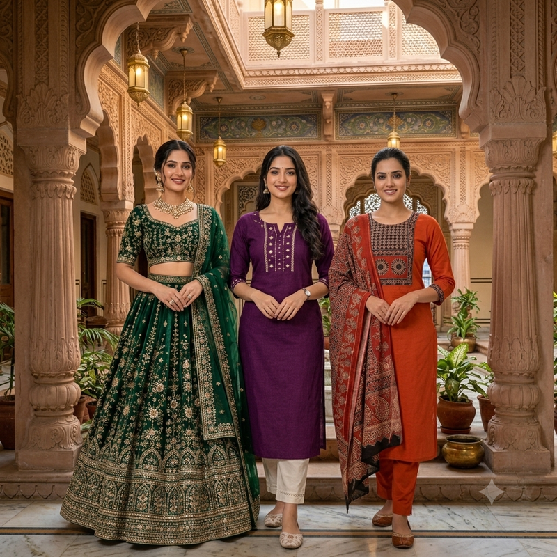 Lehengas & Kurthi