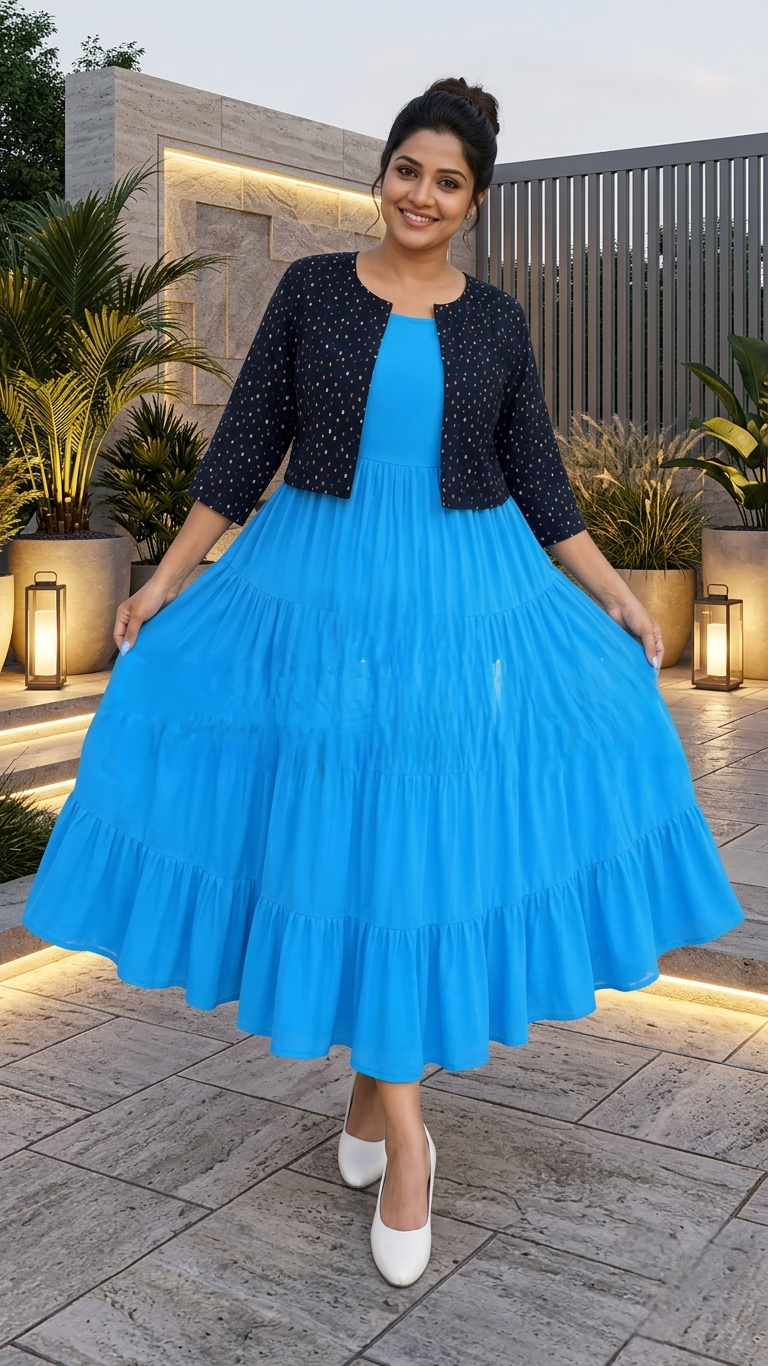 Kurthi top ( 2 piece set)- Medium