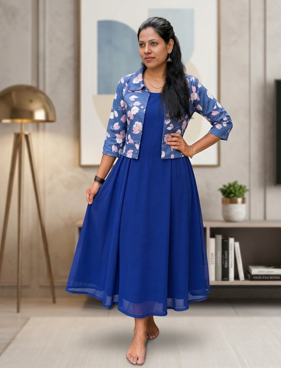 Kurthi top&Jacket- 2 piece set -Large