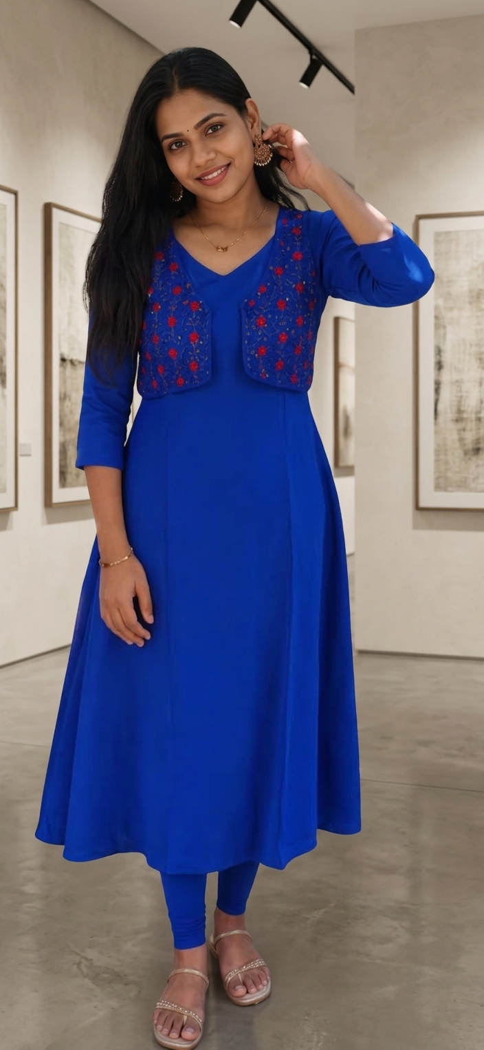 Kurthi top&Jacket- 2 Piece set -Large