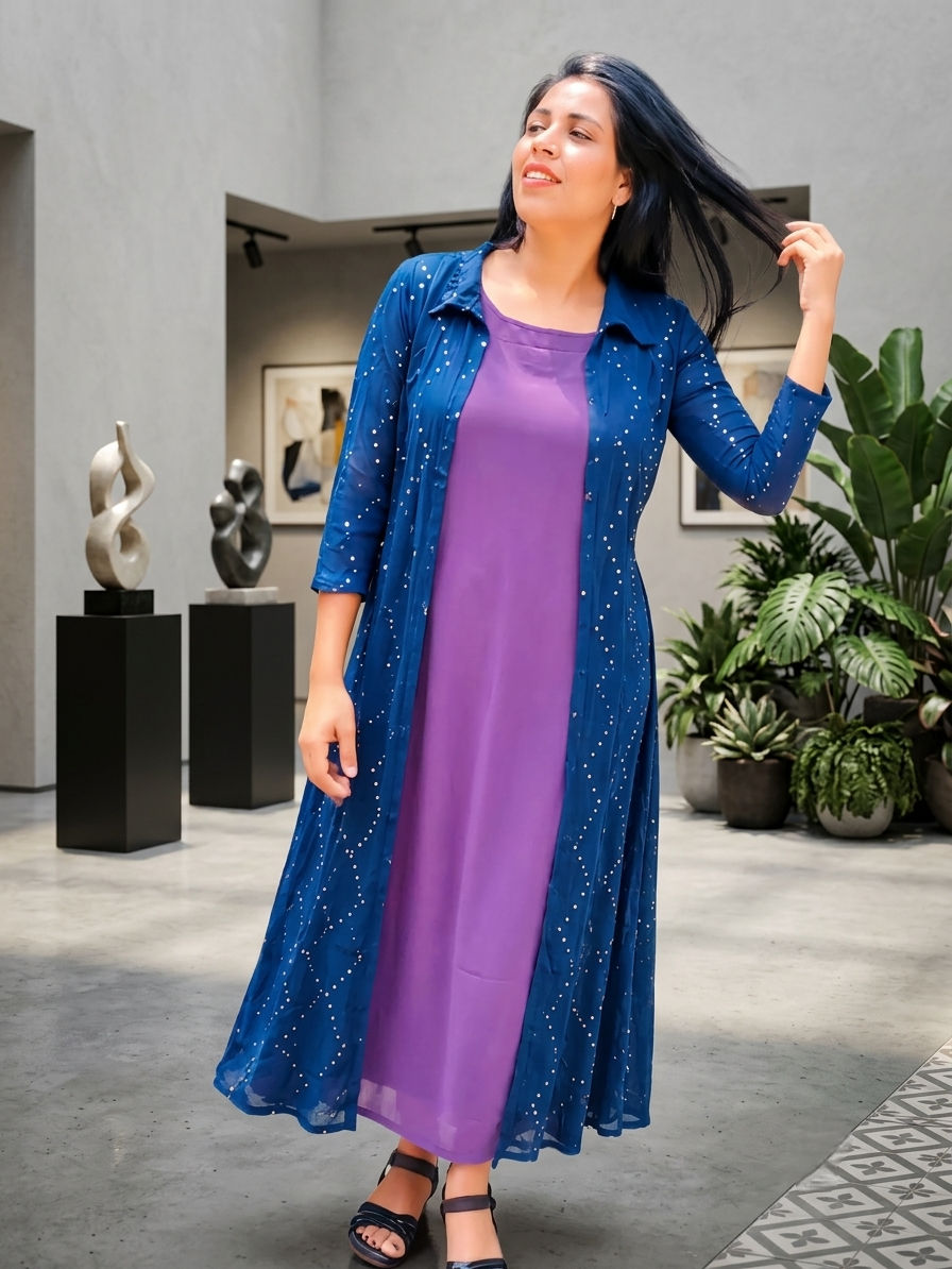 Kurthi & Jacket 2 piece set - Large