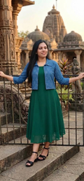 Kurthi & Jacket - 2 piece set-Large