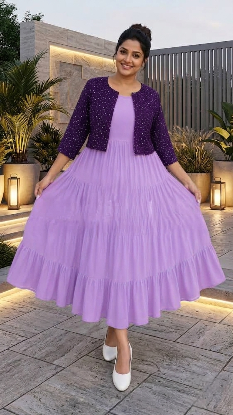 Kurthi& Jacket 2 piece set- Large