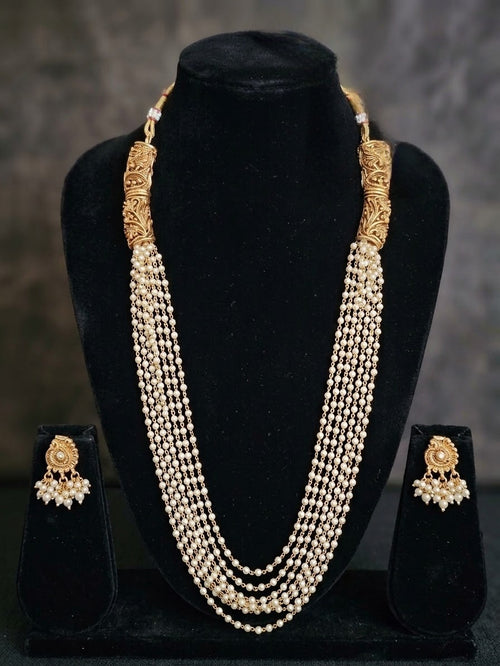 9 Layered Pearl Necklace set