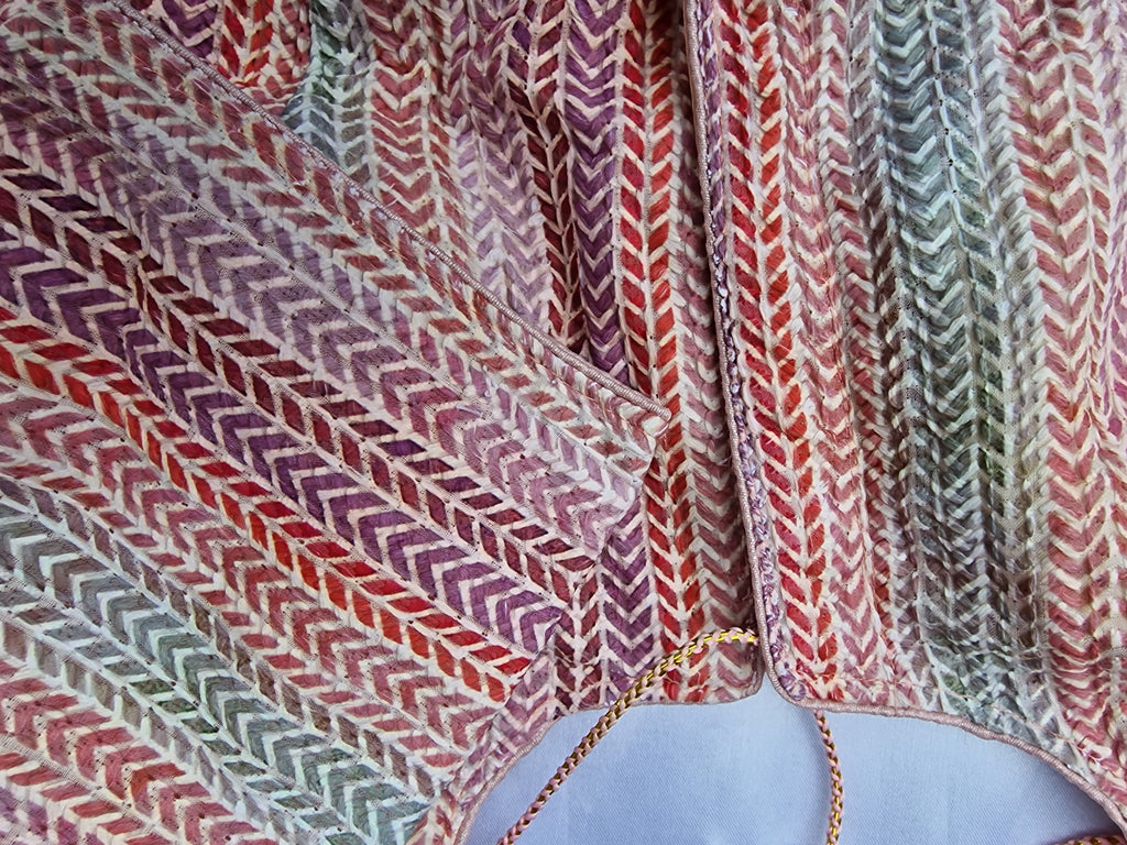 Multi coloured saree blouse -3044