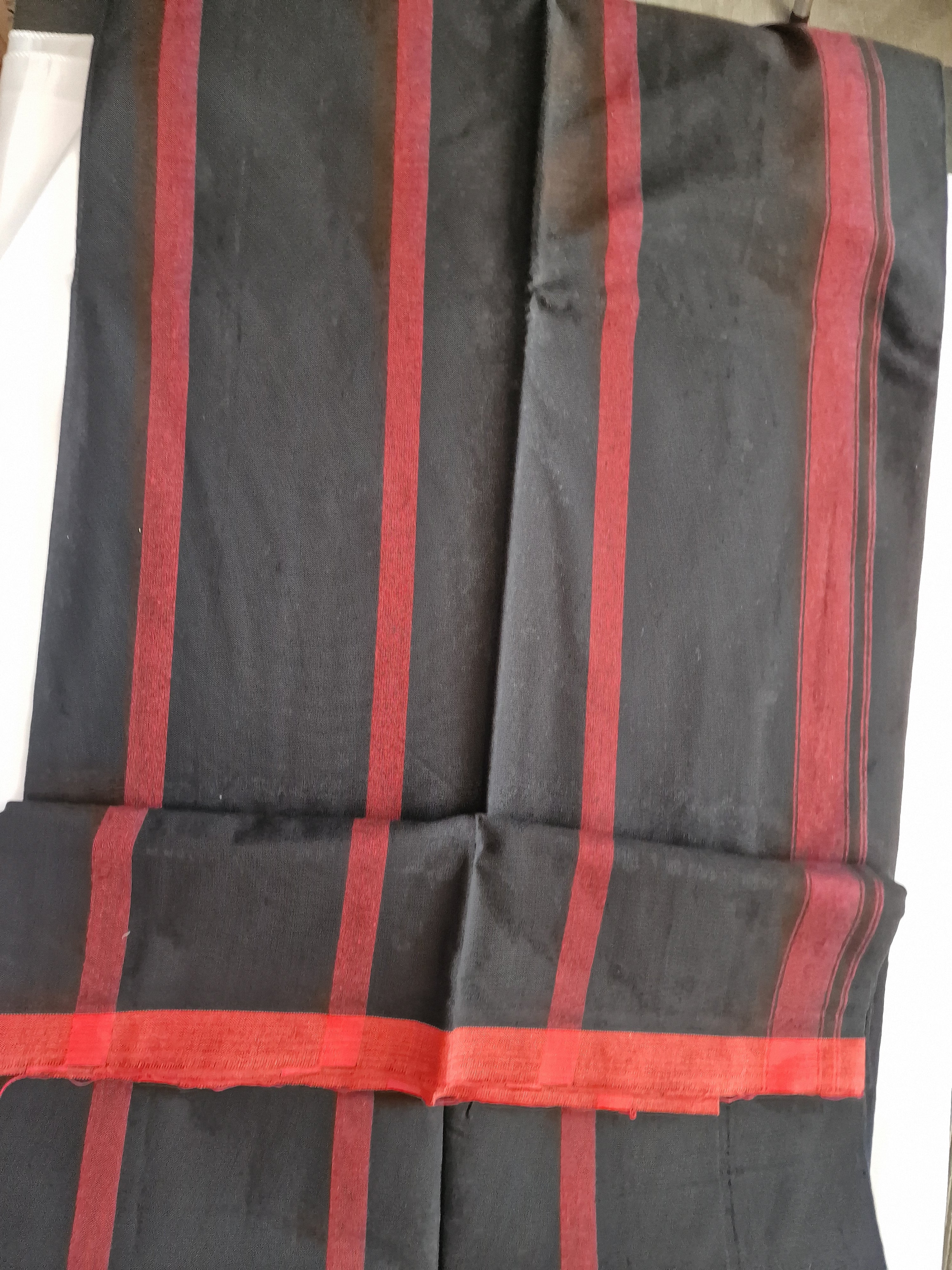 Shajipapan inspired Black cotton mundu (dhoti)