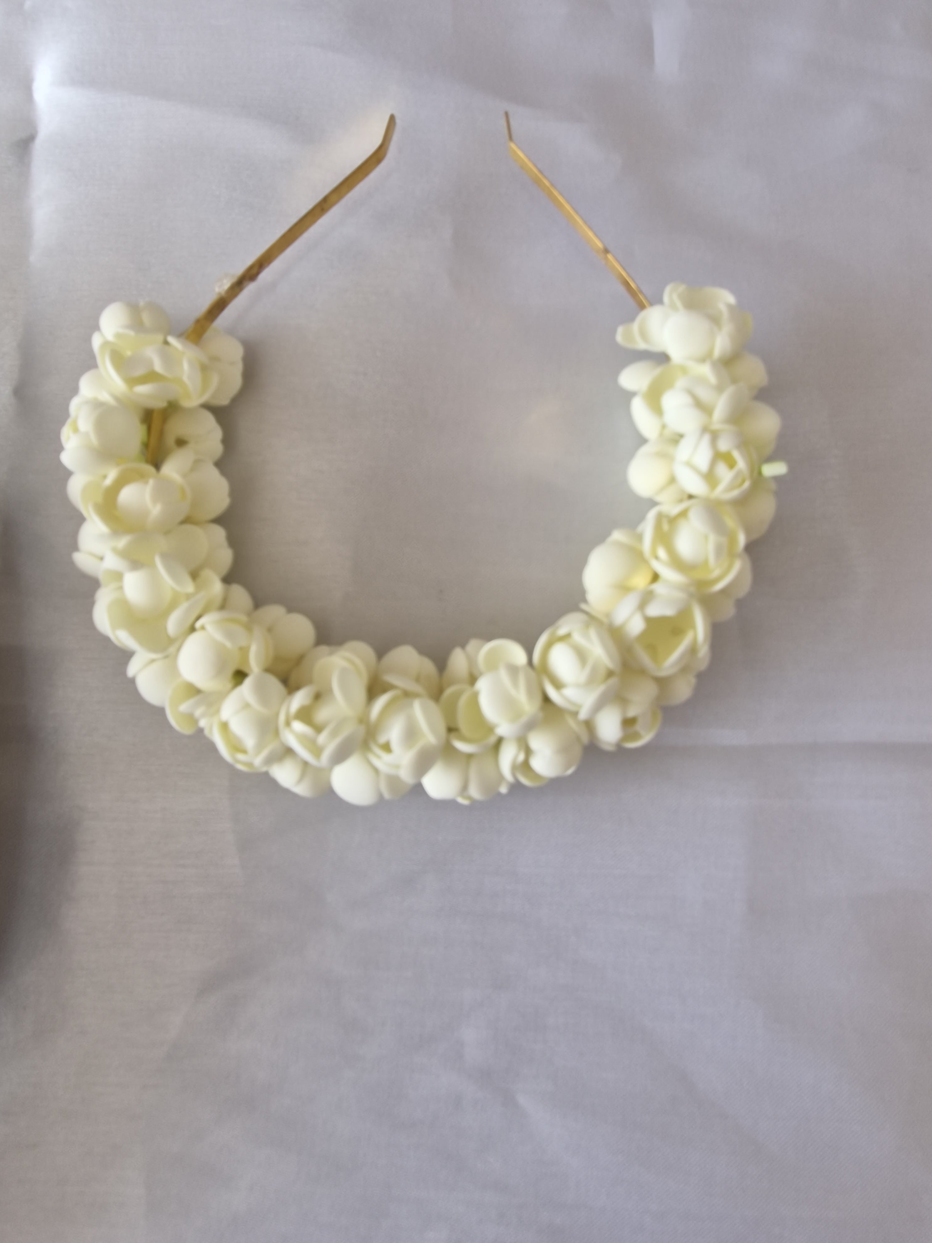 Premium Realistic Artificial Jasmine Flower with hairband for kids