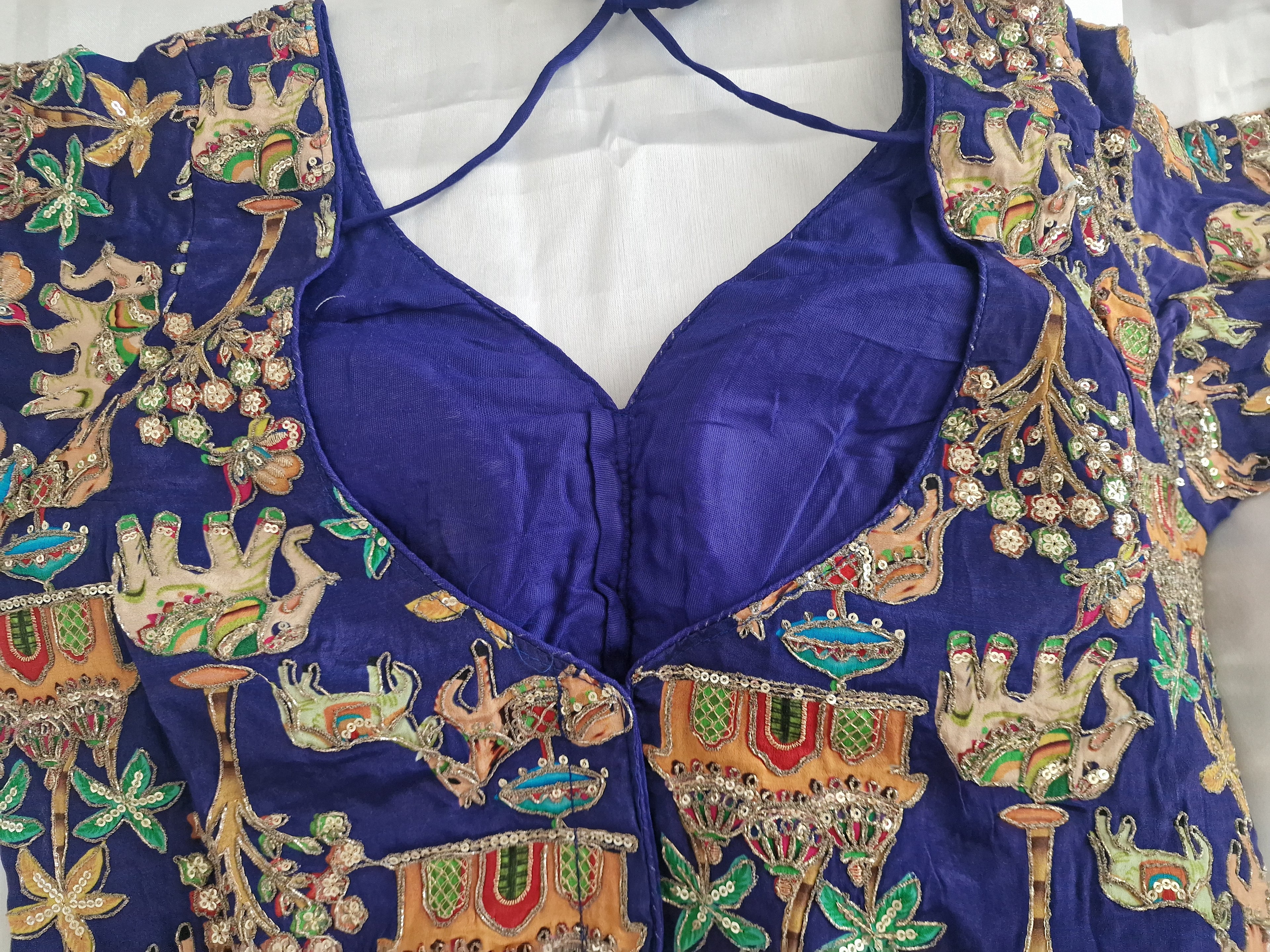 Designer Saree blouse Blue
