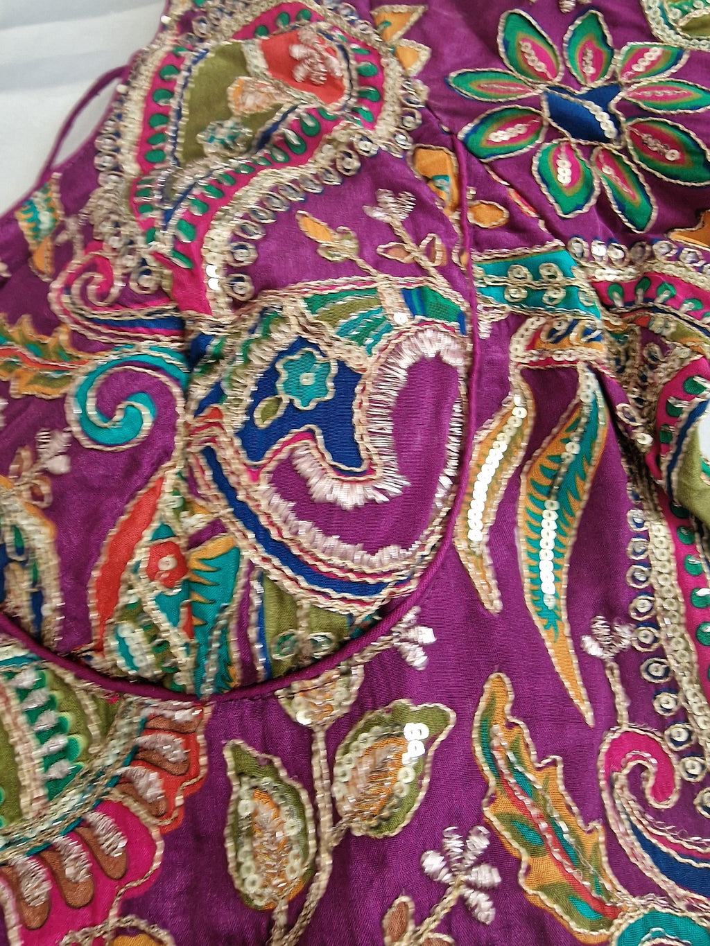 Designer saree blouse- purple