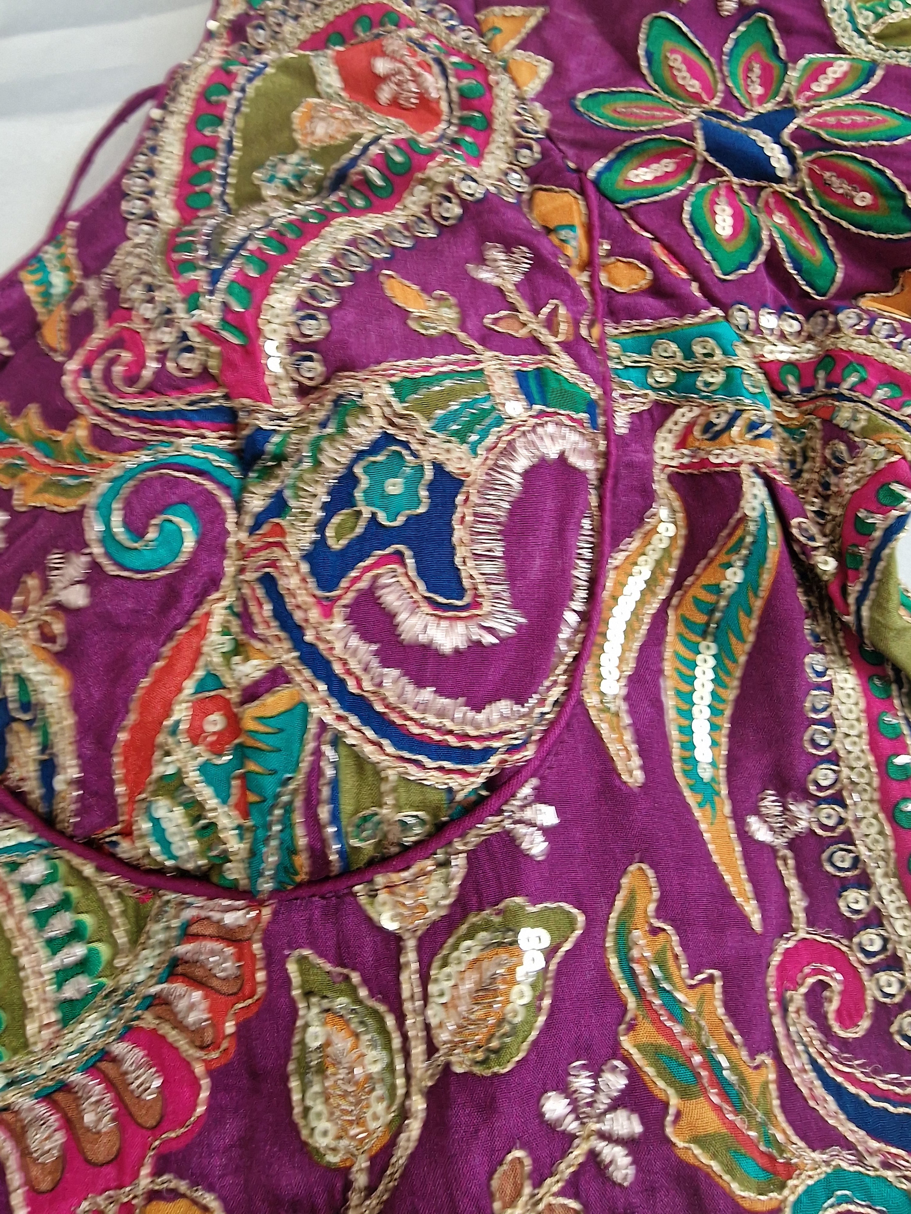 Designer saree blouse- purple