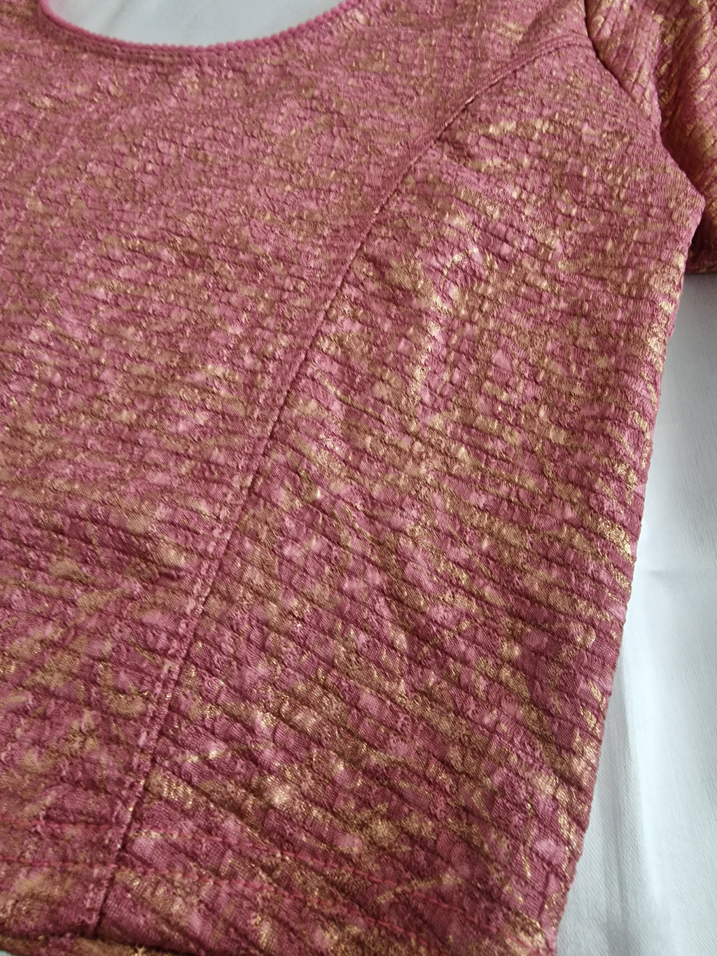 Strechable saree blouse -pink