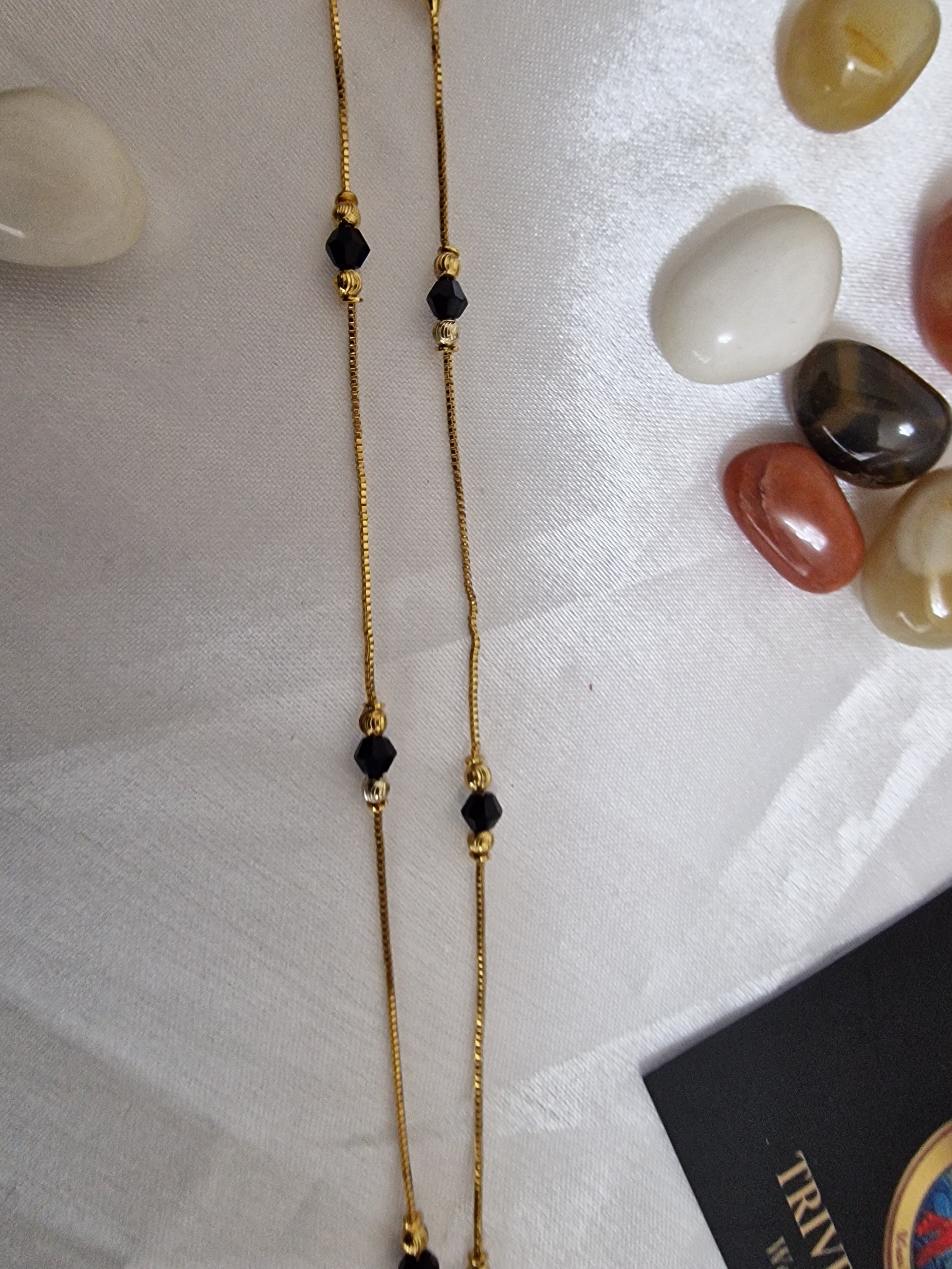 Charm beaded Anklet / Ankle Bracelet (Set of 2)