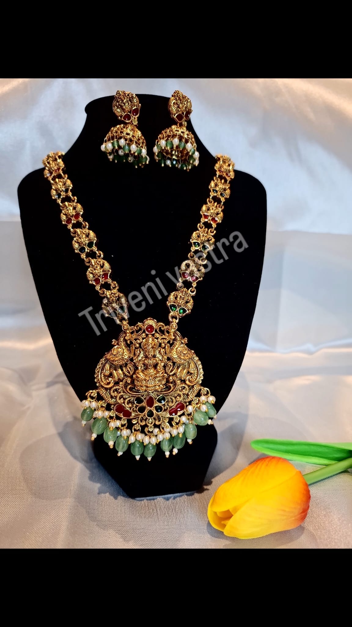 Long necklace with Goddess Pendant