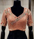Designer Bridal /Partywear  Readymade saree Blouse- Peach