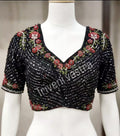 Designer Bridal /Partywear  Readymade saree Blouse-Black