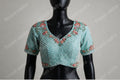 Designer Bridal /Partywear  Readymade saree Blouse- Blue