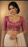 Embroidered Ready made saree blouse