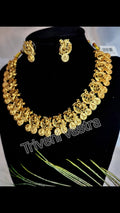 Short necklace - Peacock / Kaasumala ( coin necklace)