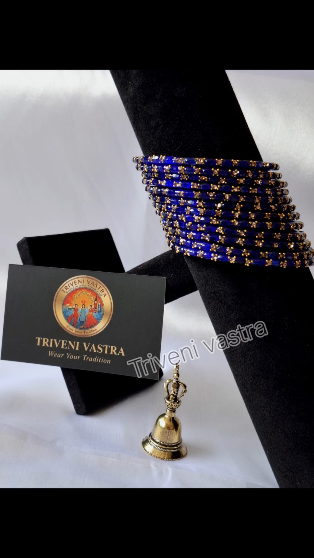 Glass bangles- Blue