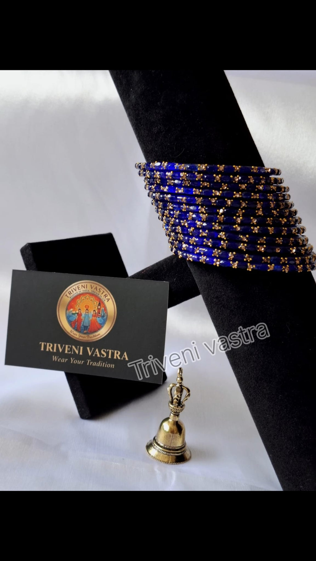 Glass bangles- Blue