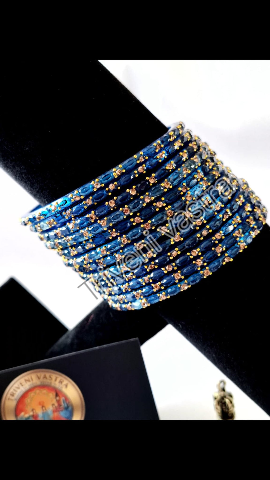 Glass bangles Blue