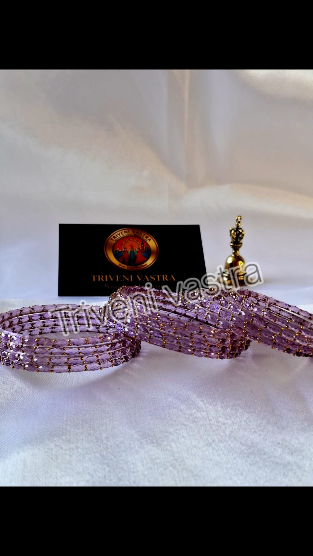 Glass bangles- Lavender/ purple