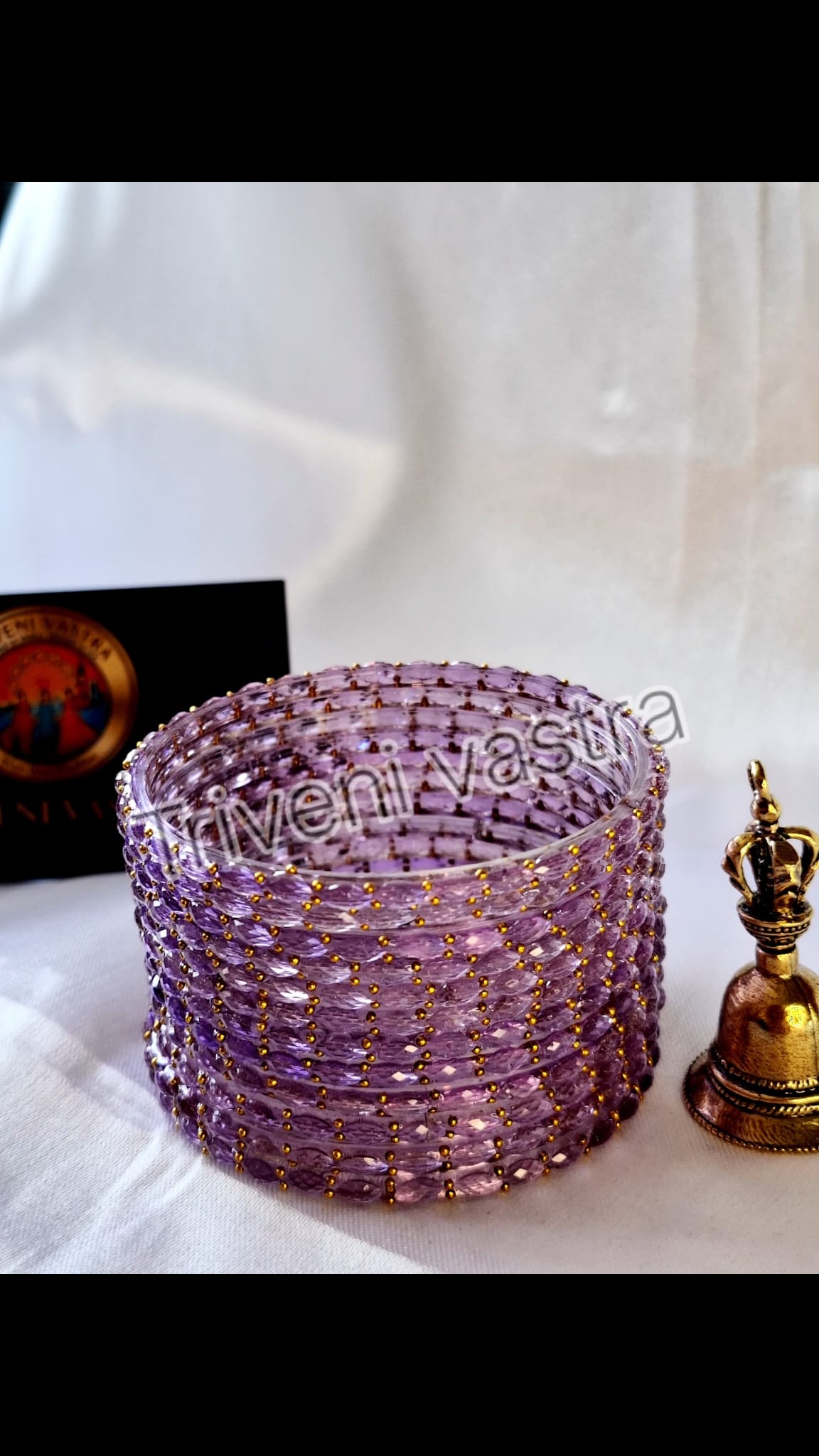 Glass bangles- Lavender/ purple