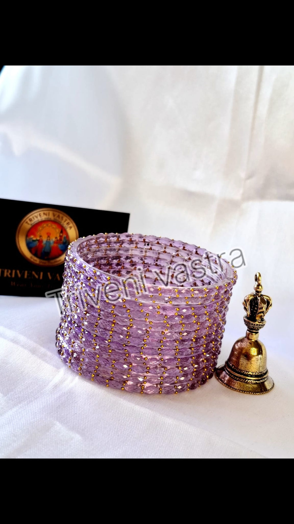Glass bangles- Lavender/ purple
