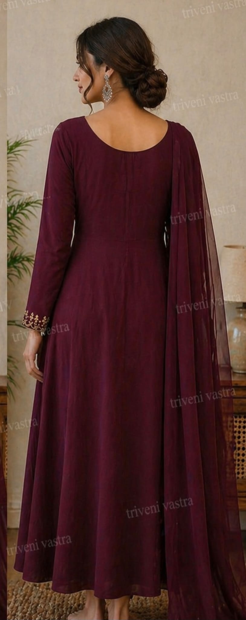Kurthi with Duppatta - Coffeebrown