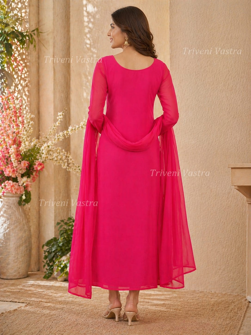 Kurthi with Duppatta -Pink