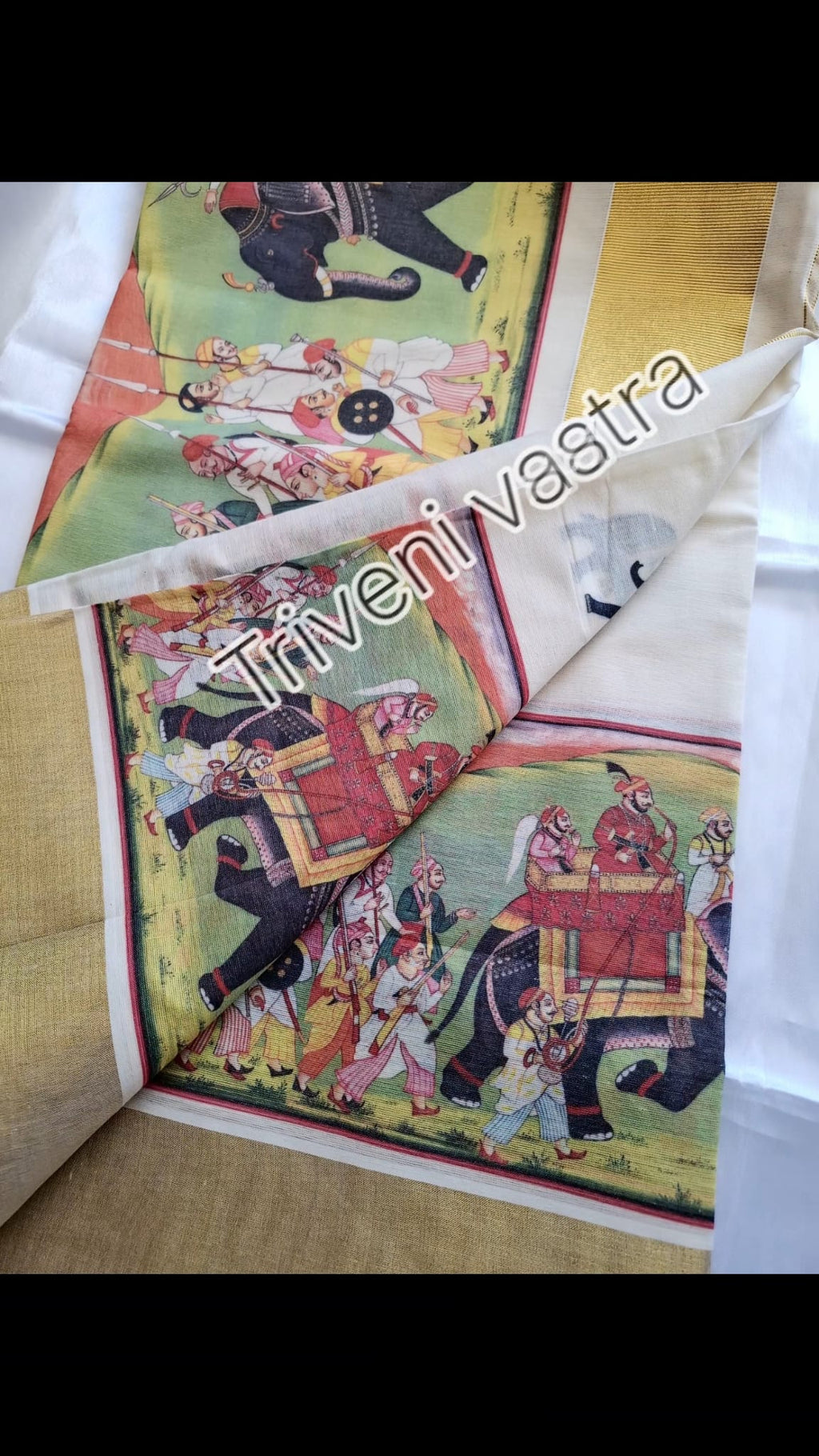 Settu saree with running blouse