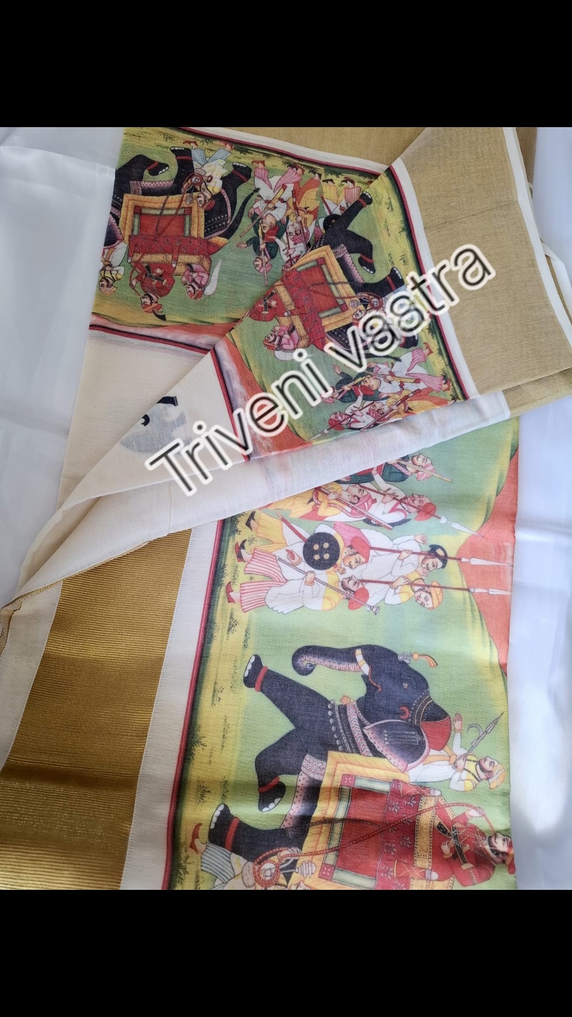Settu saree with running blouse