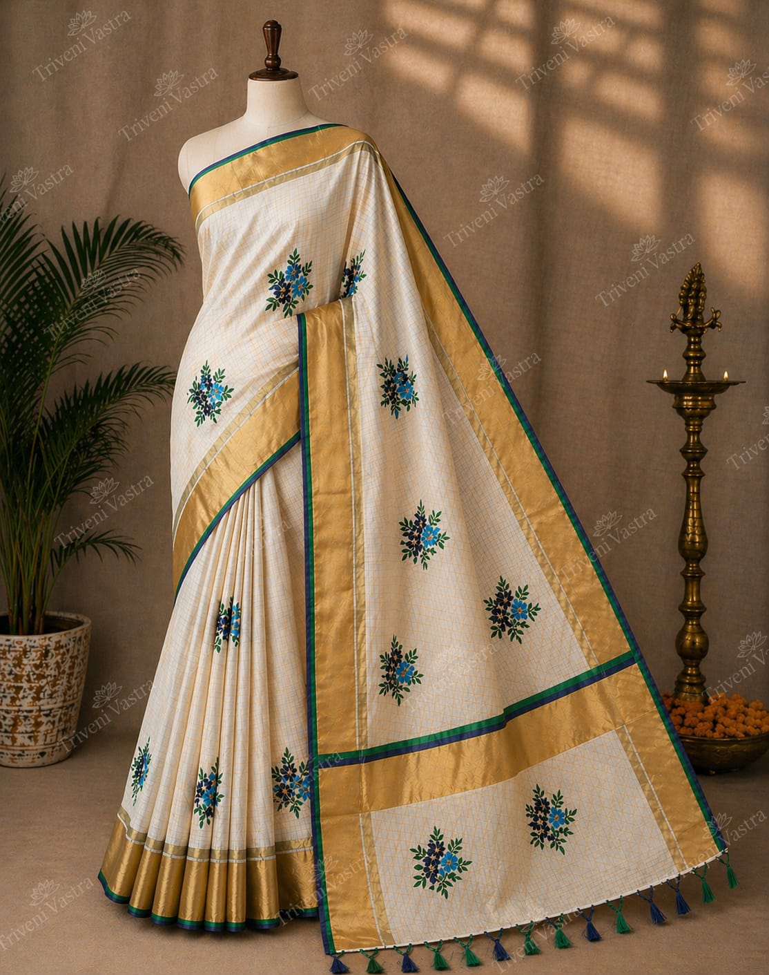 Settu saree with running blouse