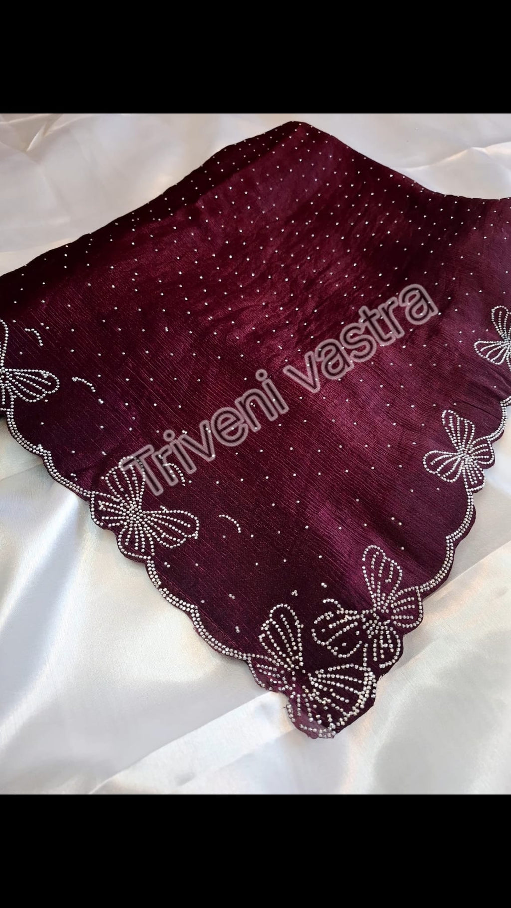 Butterfly saree with running blouse material