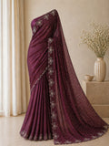 Butterfly saree with running blouse material