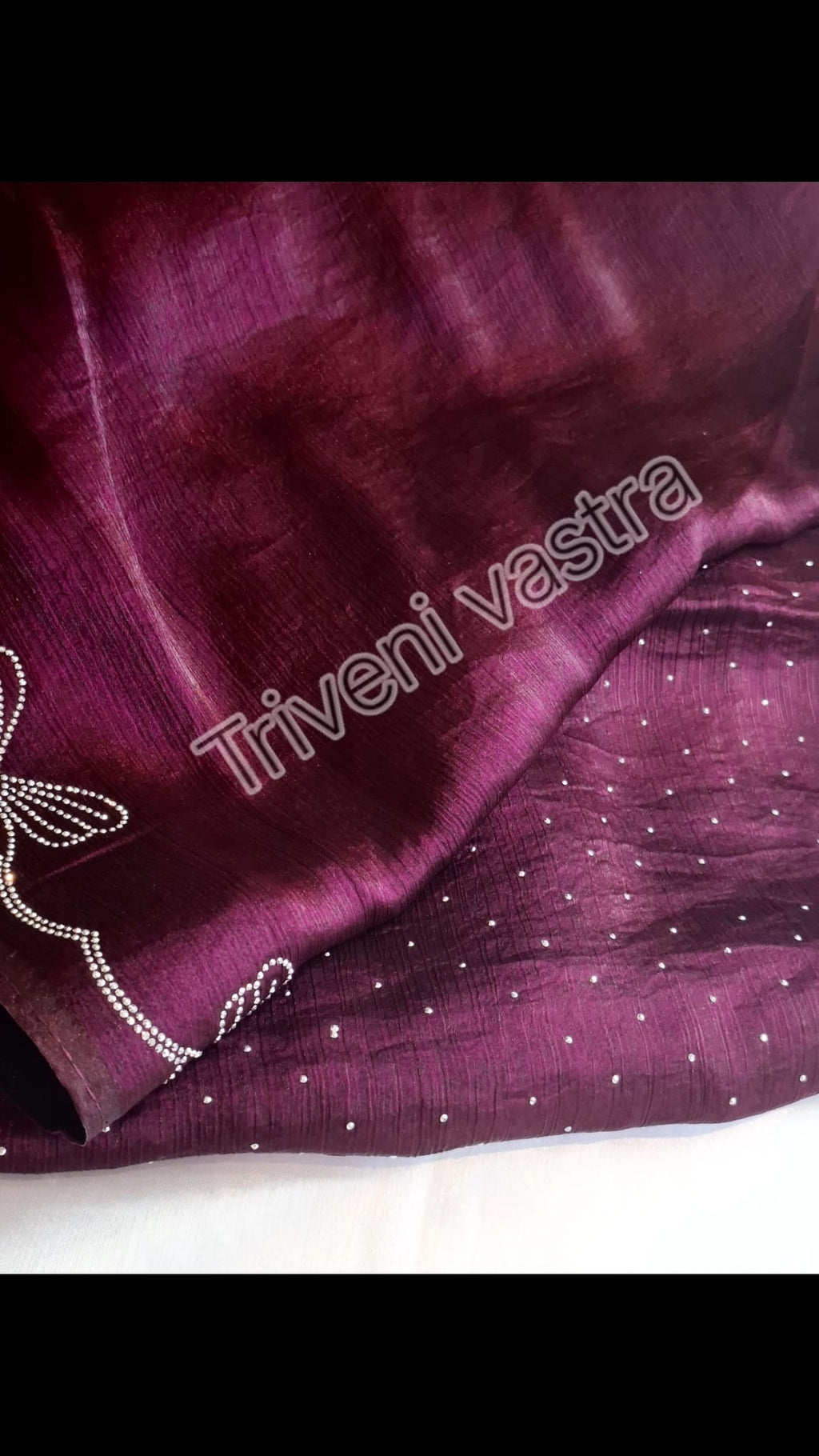 Butterfly saree with running blouse material