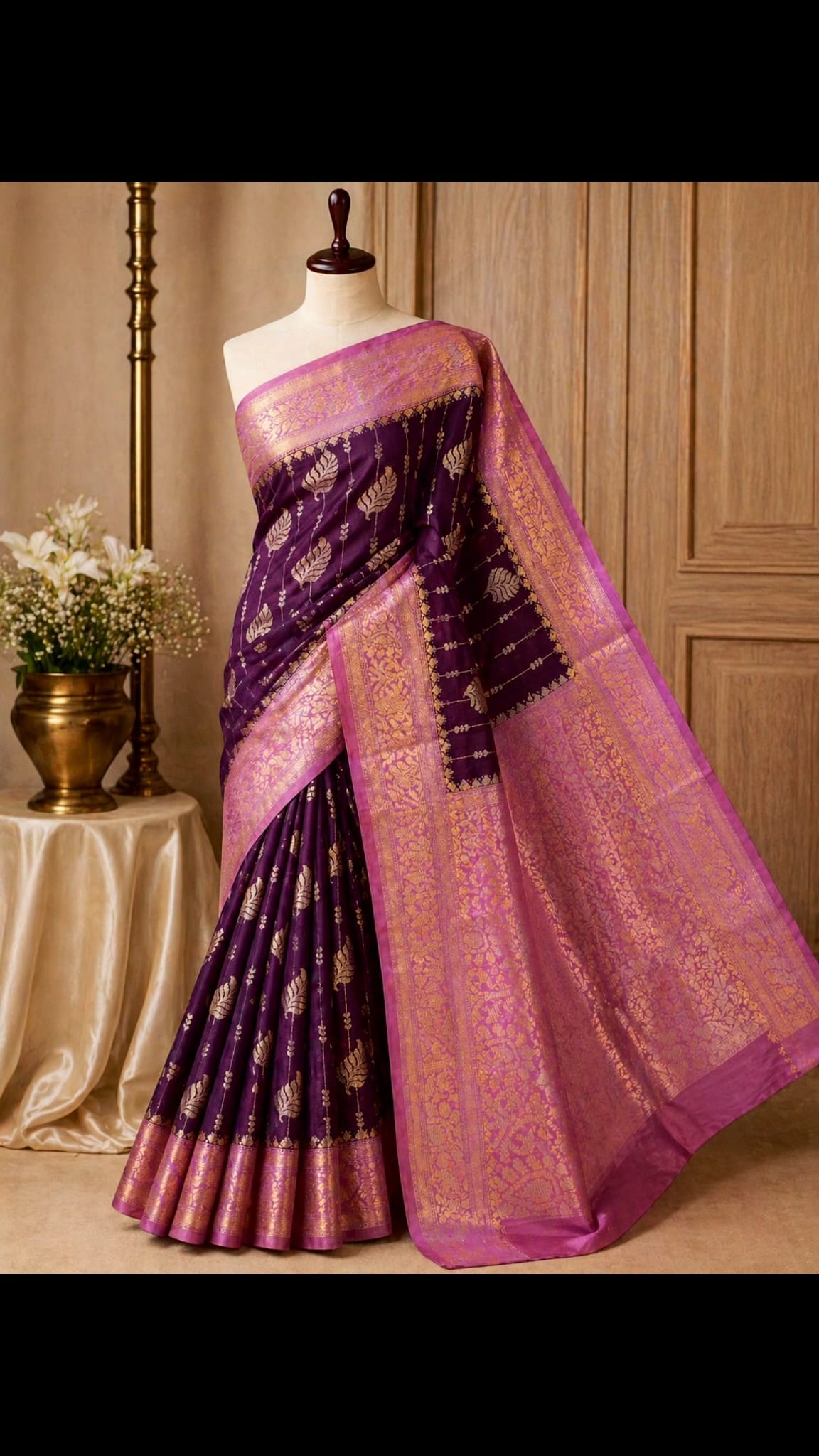 Silk saree with Running blouse